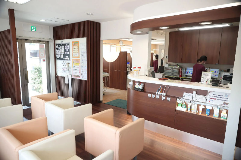 岡山ビューティースマイルサロンの受付